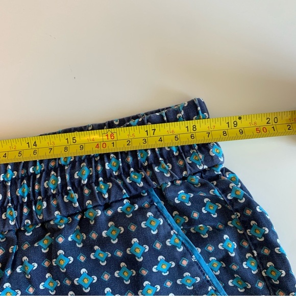 Lands end lounge pants size large women’s blue diamond print tie waist - Picture 14 of 14